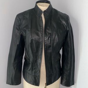 Terry Lewis black leather jacket.